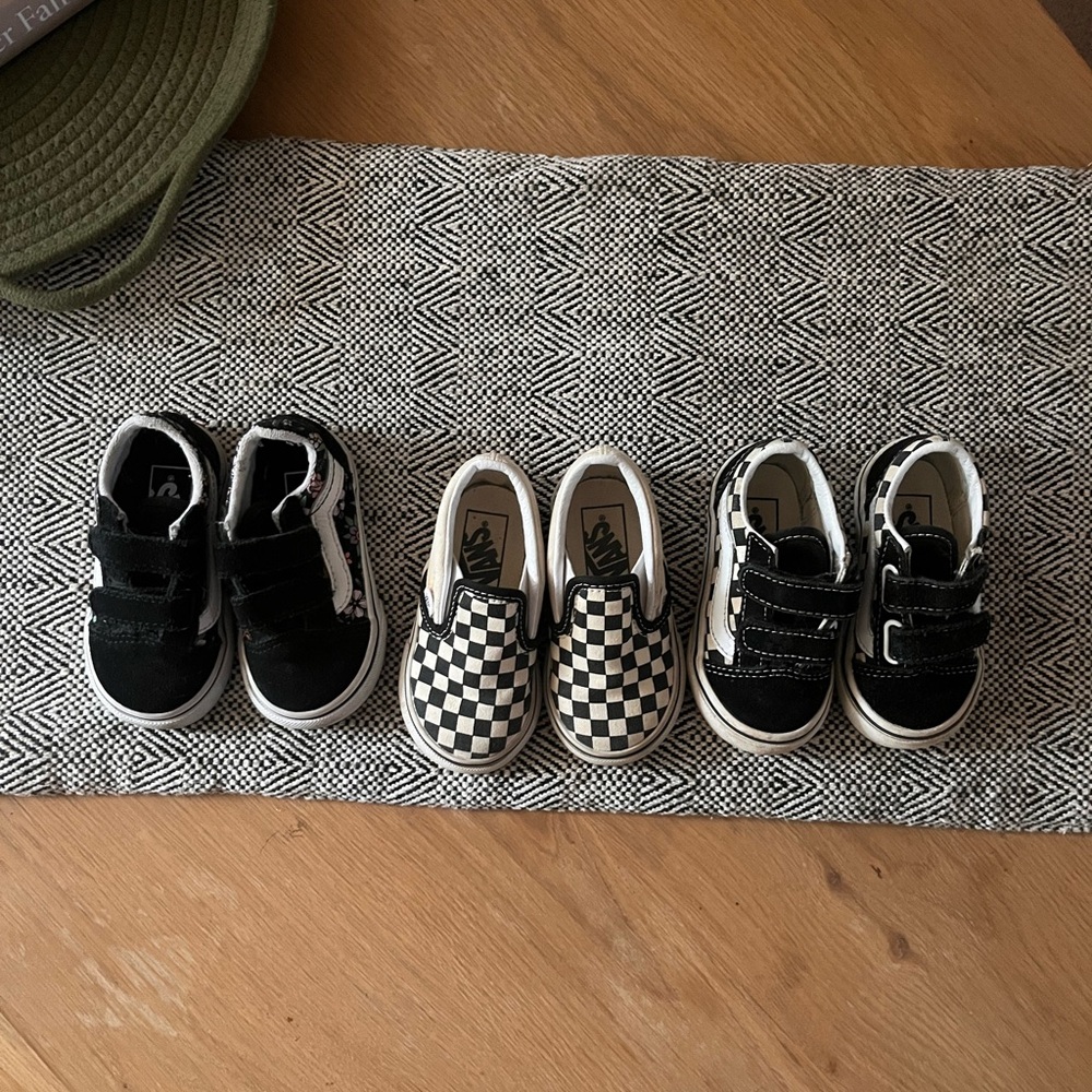 3 Pairs of Vans - Sz 5 Baby/Toddler